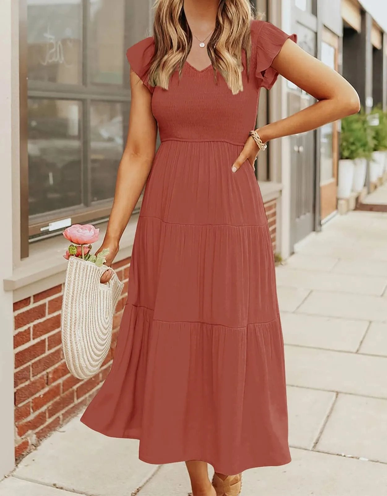 Paige Ray™ Abito midi estivo casual