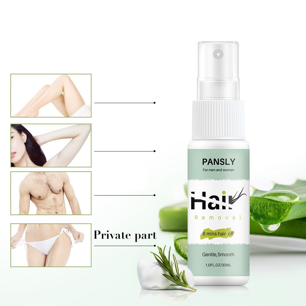 Pansly™ Spray depilatorio | In modo rapido, efficace e indolore!