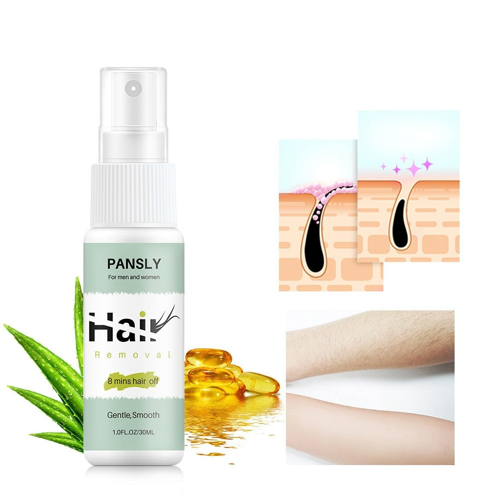 Pansly™ Spray depilatorio | In modo rapido, efficace e indolore!