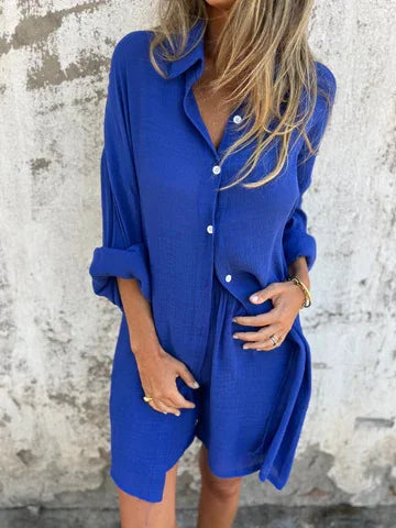 Patrizia Zadra™ Completo due pezzi da donna con maglietta e pantaloncini