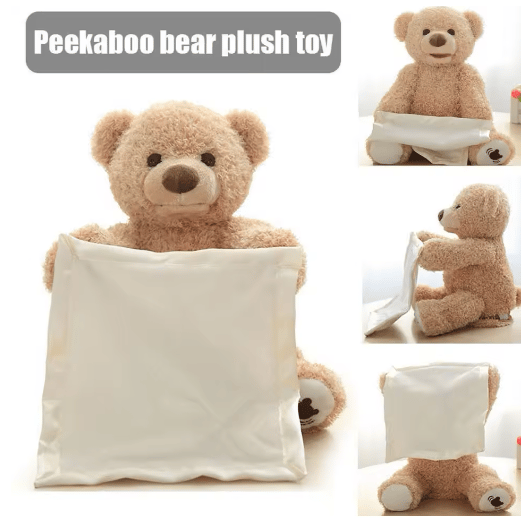 PoppiHug™ Pee-a-boo Orsacchiotto di peluche
