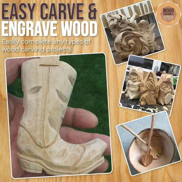 ProCraft Kit™️ Strumento (punte) per l'incisione del legno