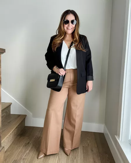 Ramona Cala™ Pantaloni a gamba larga con bottone per controllare la pancia