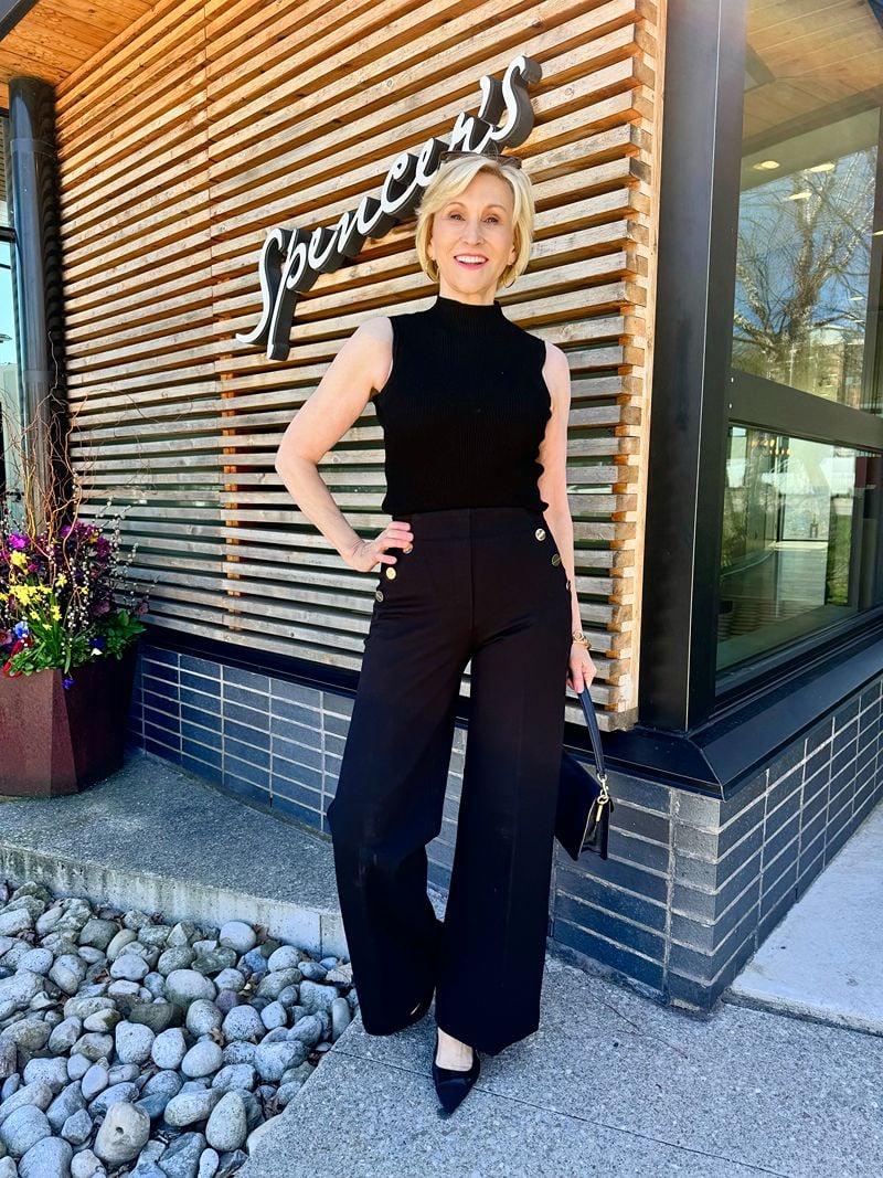 Ramona Cala™ Pantaloni a gamba larga con bottone per controllare la pancia