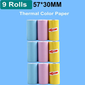 9 rotoli colorati