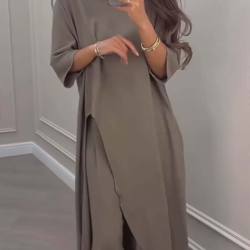 Saba Donis™ Completo top irregolare e pantaloni a gamba larga