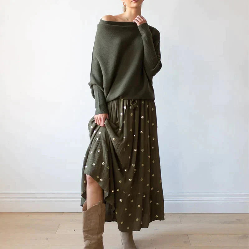 Salomé Jacques™ Maglione a righe asimmetriche