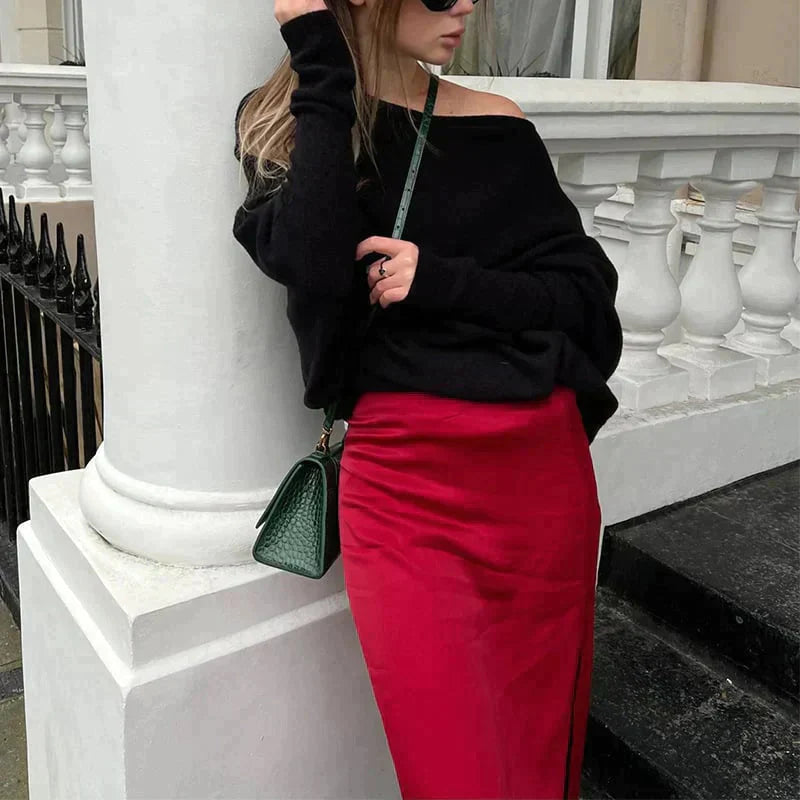 Salomé Jacques™ Maglione a righe asimmetriche
