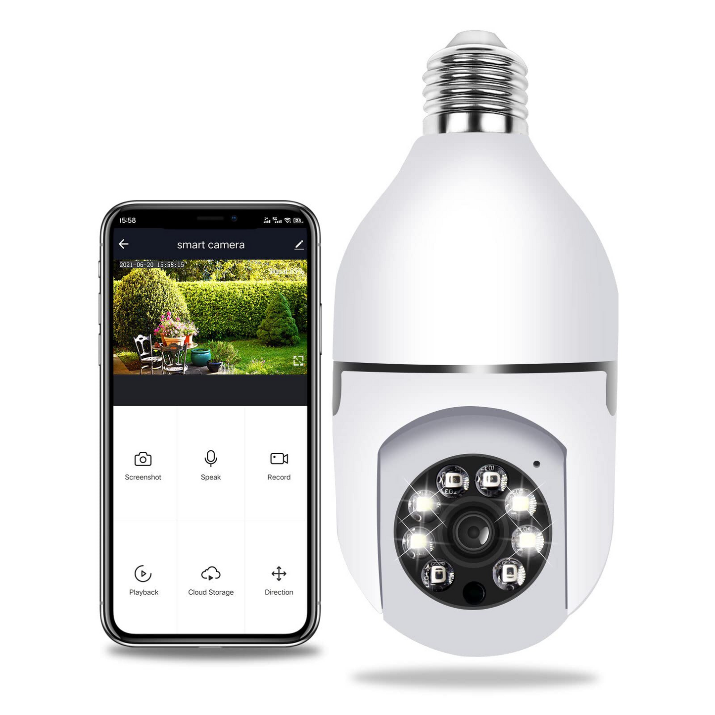 SecurityCamz™ Telecamera di sicurezza illuminata