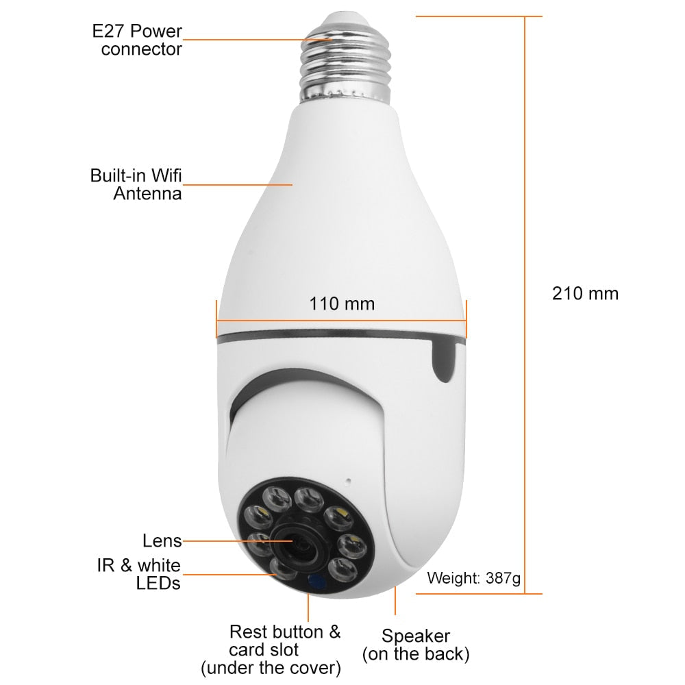 SecurityCamz™ Telecamera di sicurezza illuminata