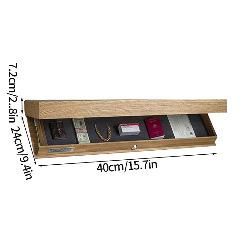 FlapSafe™ Mensola di design con sportello magico e scomparto segreto