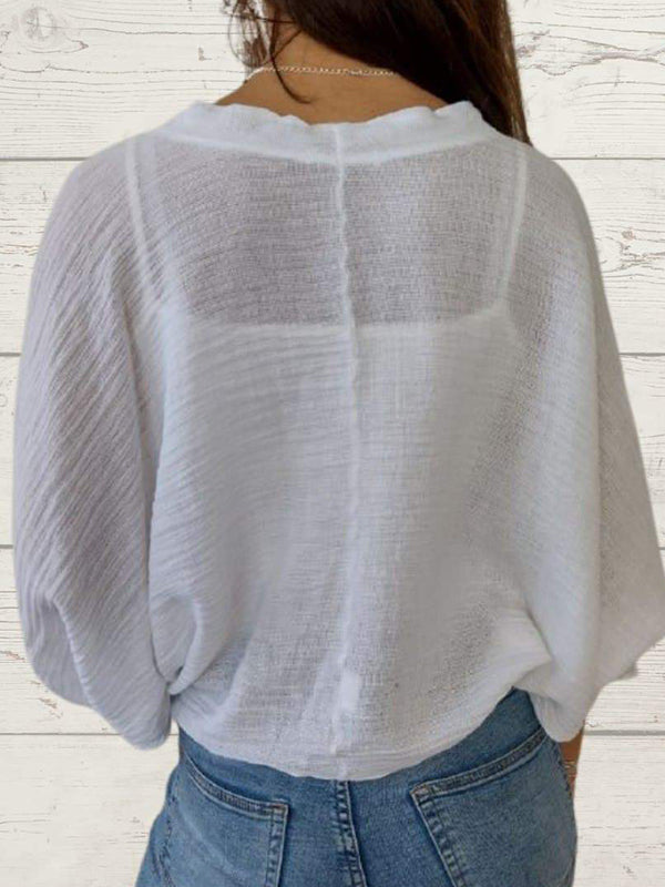 Sidonie Renaud™ Maglione casual a due bottoni