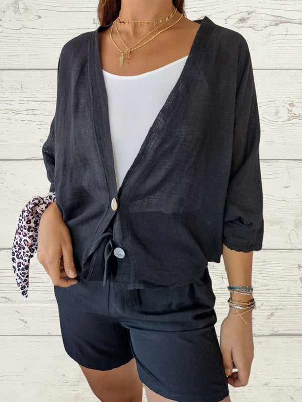 Sidonie Renaud™ Maglione casual a due bottoni