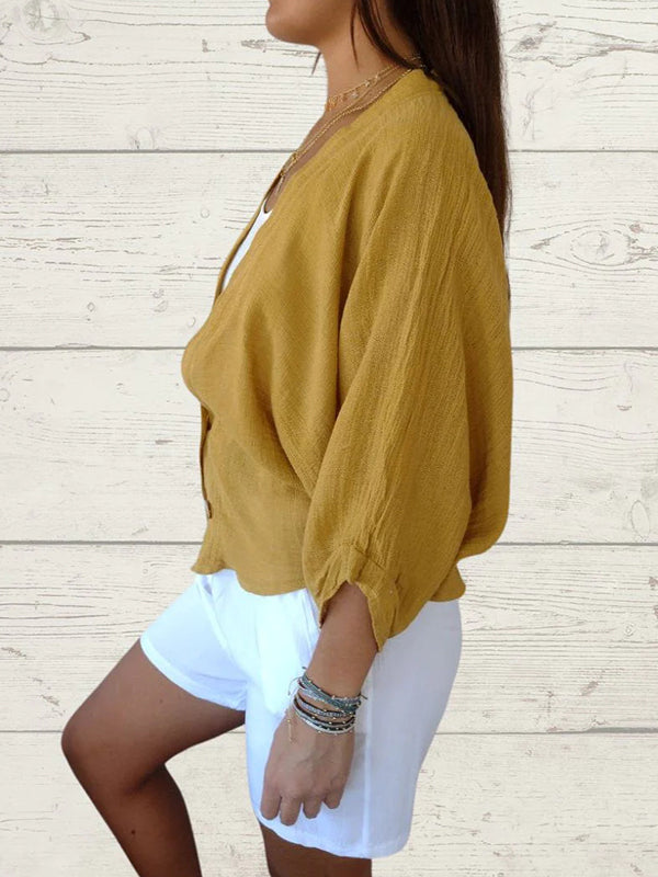Sidonie Renaud™ Maglione casual a due bottoni