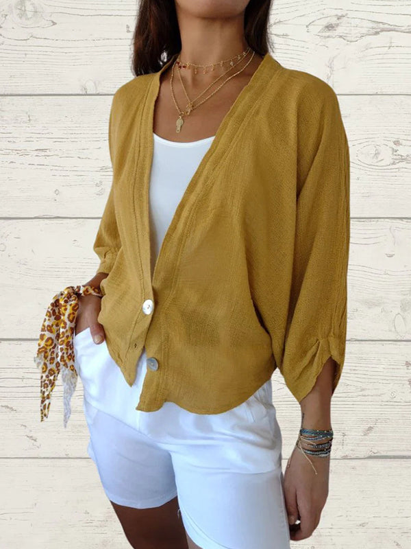 Sidonie Renaud™ Maglione casual a due bottoni