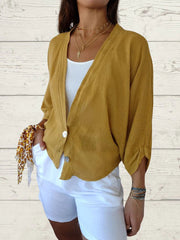 Sidonie Renaud™ Maglione casual a due bottoni