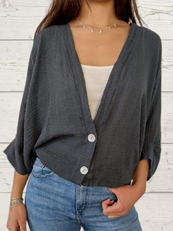 Sidonie Renaud™ Maglione casual a due bottoni