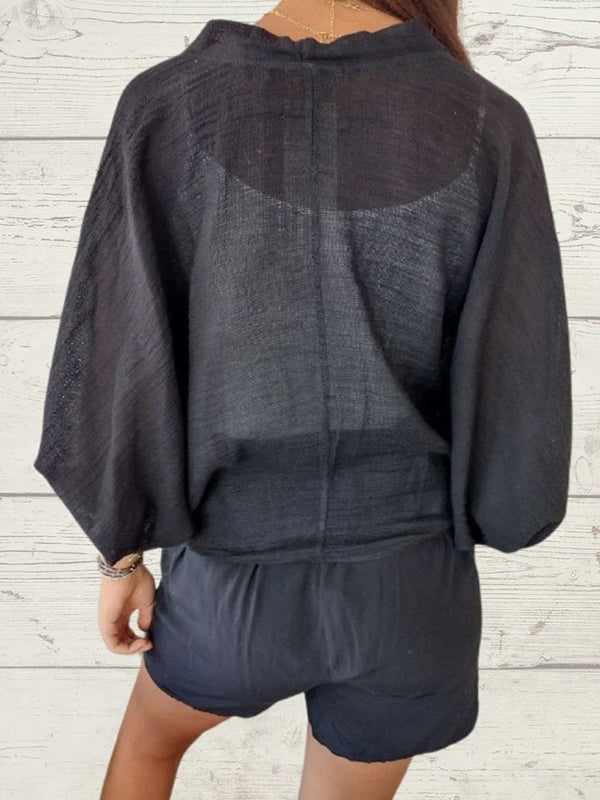 Sidonie Renaud™ Maglione casual a due bottoni