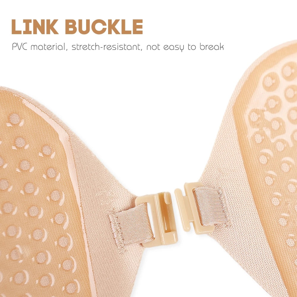 SkinBond™ Reggiseno push-up senza spalline in silicone autoadesivo senza cuciture
