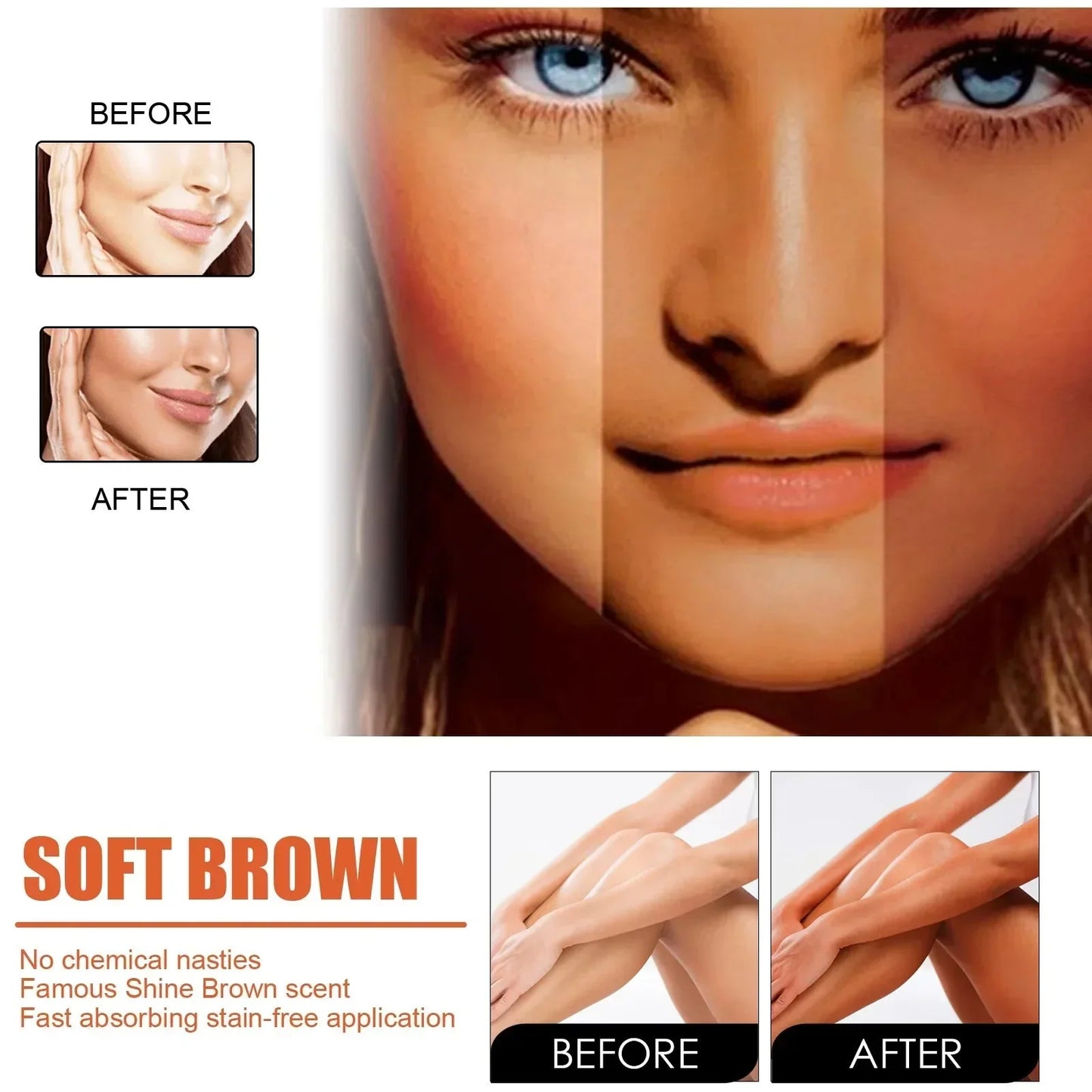 Soft Brown™️ Gel abbronzante