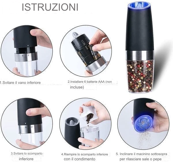 SpiceSage™ Macina sale e pepe automatico