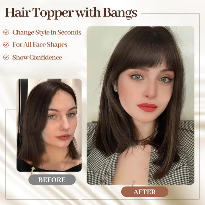 StyleMax™ Topper per capelli dall'aspetto naturale