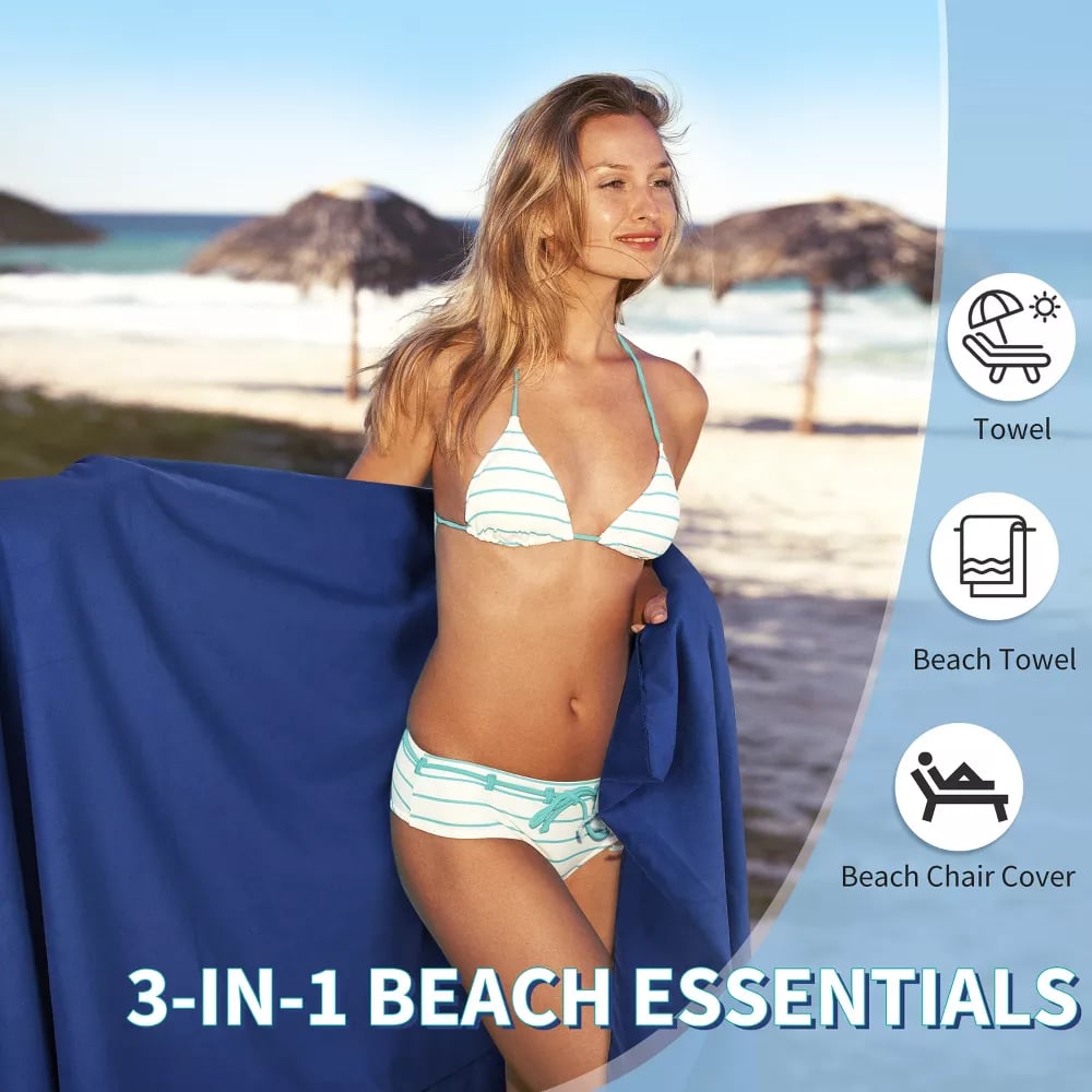 SunVibe™ Telo mare ad asciugatura rapida con tasche