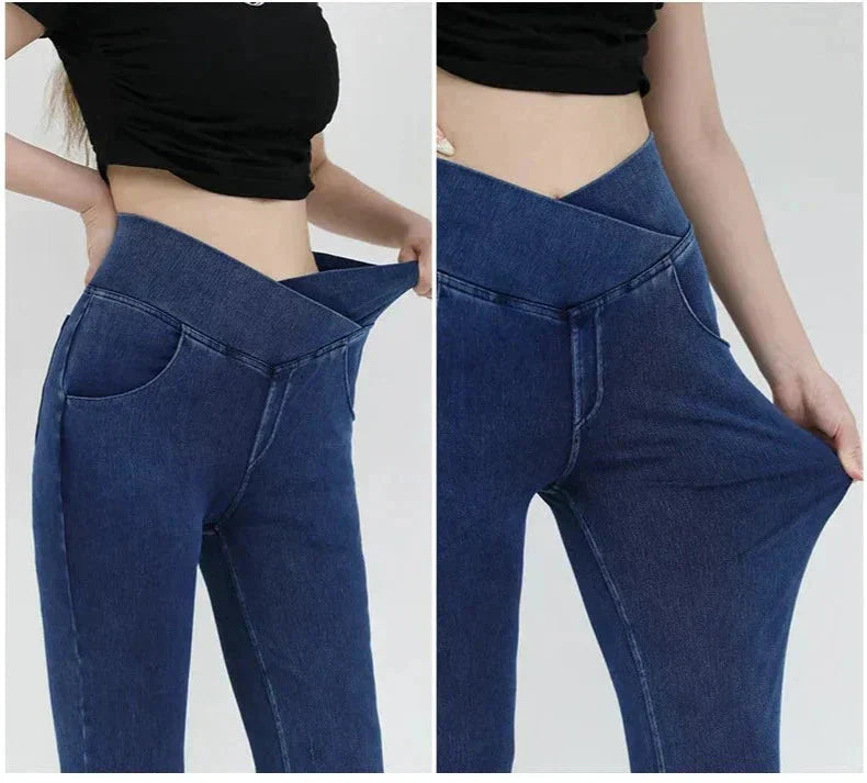 Tilde Caron Comfort™ Leggings in denim stretch