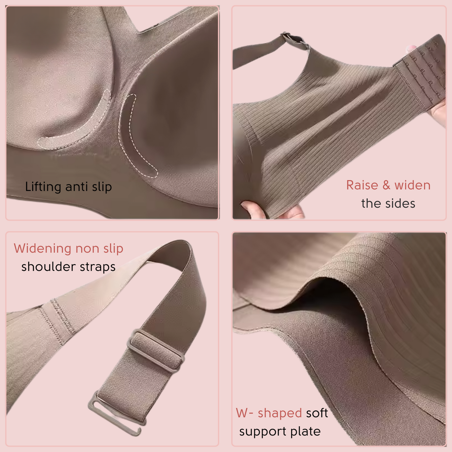 Trasea Colli™ Reggiseno antiscivolo senza ferretto