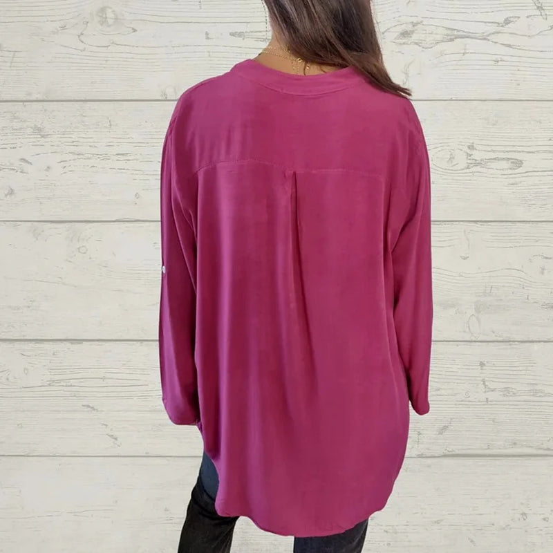 Ulva™️ Camicia con paillettes e scollo a V