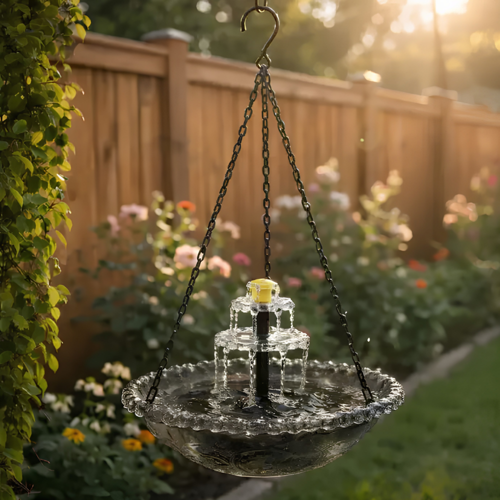 Cascadelle™ Fontana a cascata solare per uccelli