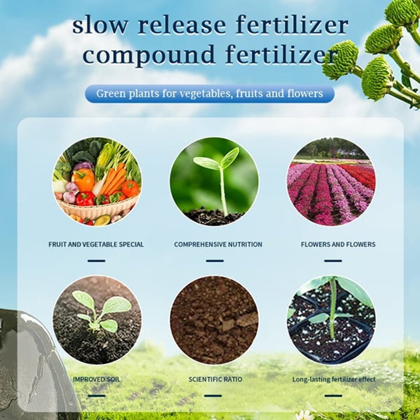 VegiBloom™ Compresse naturali per la coltivazione delle piante