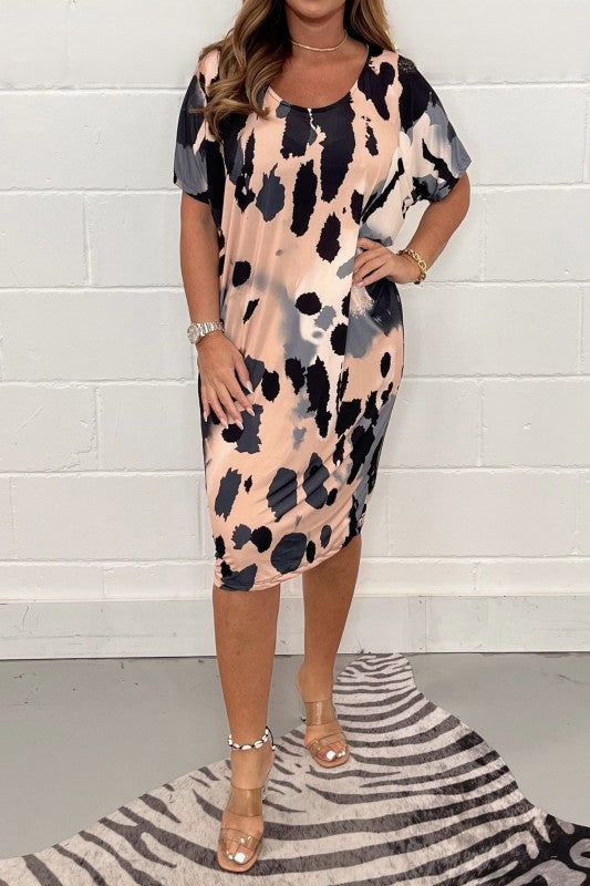 Vérène™️ Abito con stampa leopardata