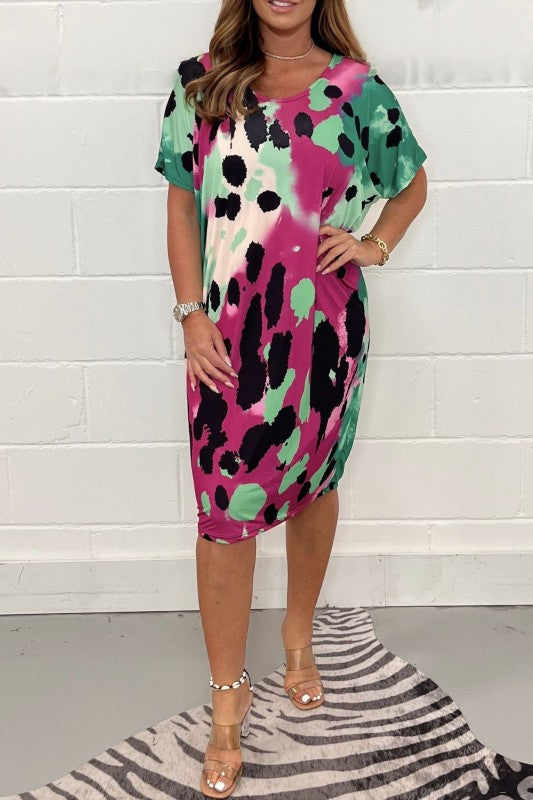Vérène™️ Abito con stampa leopardata