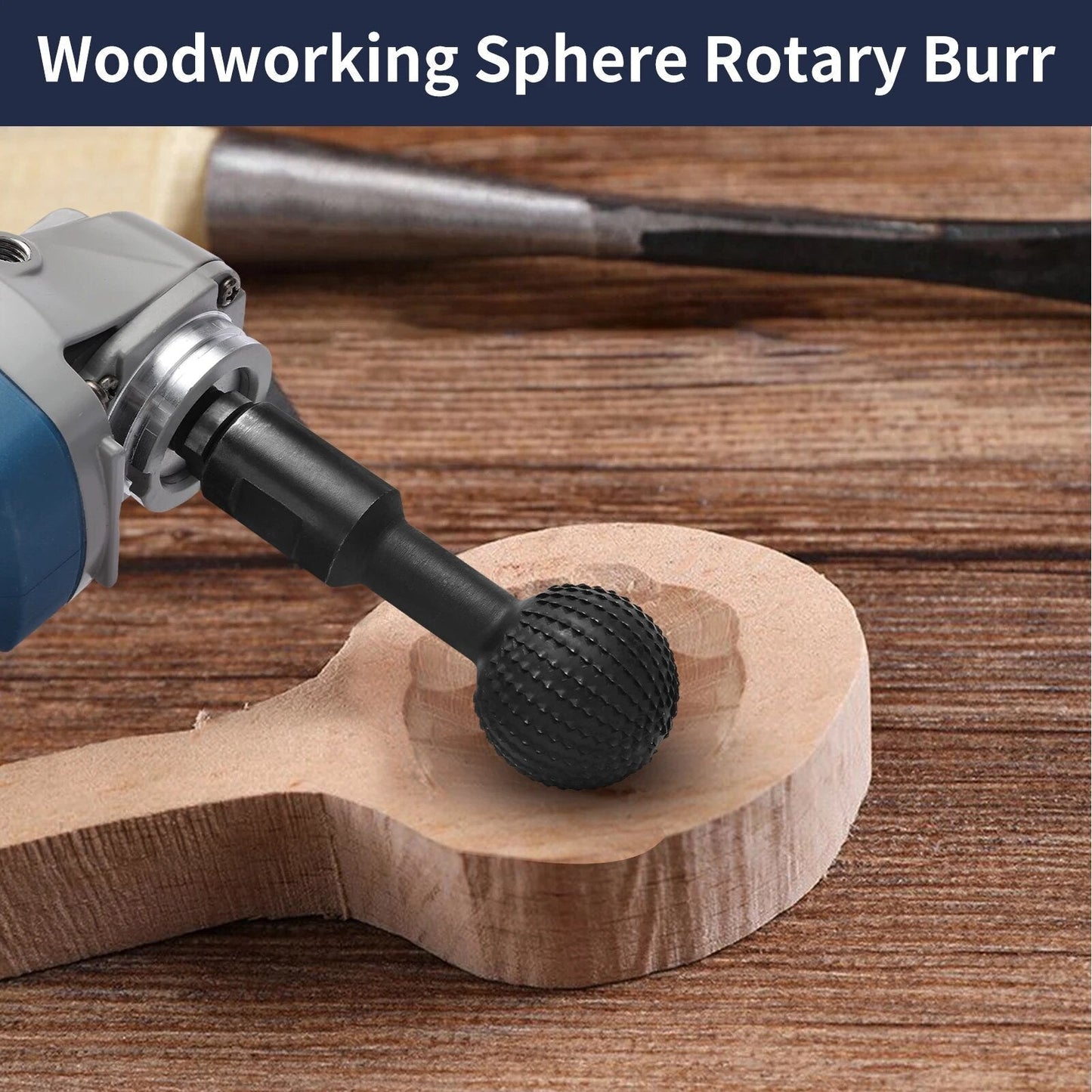 Versa Grind™️ Attacco per trapano a sfera per legno