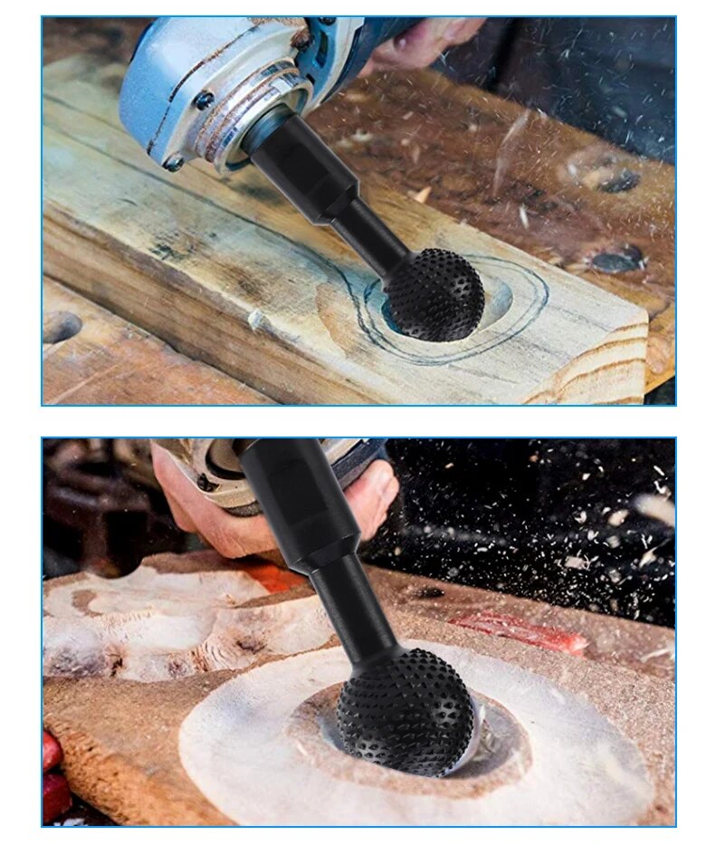 Versa Grind™️ Attacco per trapano a sfera per legno