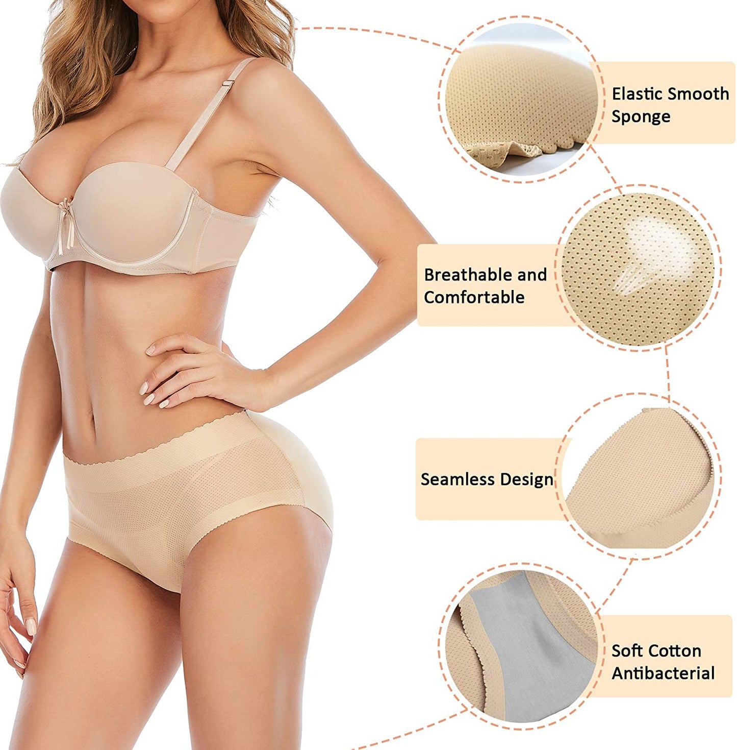 VoluFit™ Mutandine senza cuciture con imbottitura sui lati