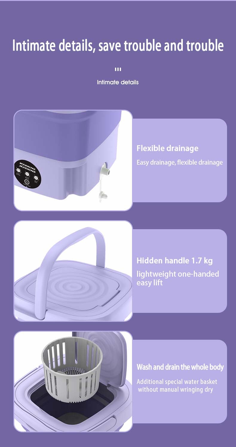 WashMate™ Lavatrice pieghevole portatile