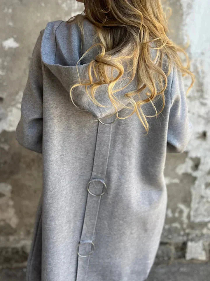Xènia Enciso™ Giacca monopetto casual con cappuccio