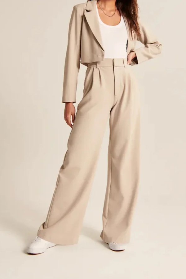 Yessenia™ Pantaloni sartoriali ampi