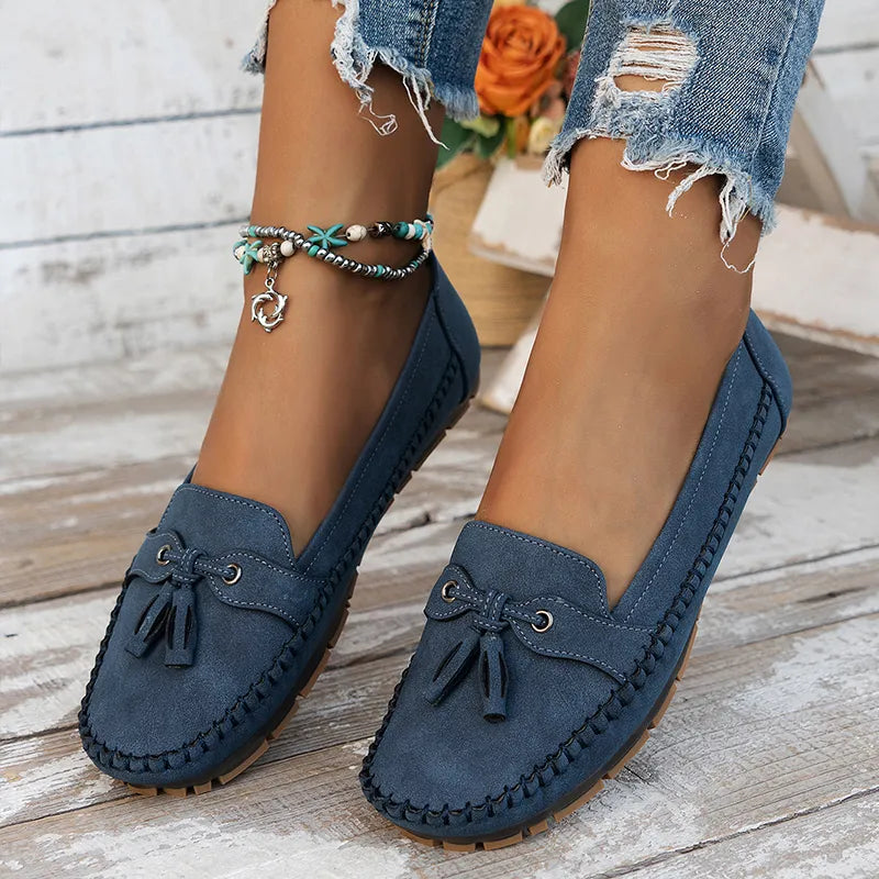 Zoe Garofano™ Comodi mocassini vintage da donna