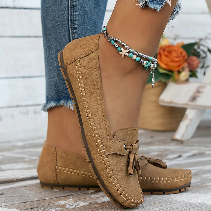Zoe Garofano™ Comodi mocassini vintage da donna