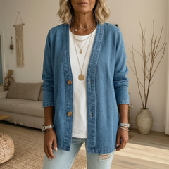 Edvige Bertozzi™ Giacca di jeans per layering senza sforzo