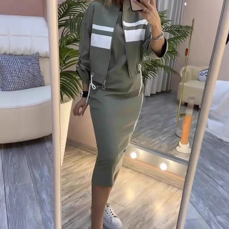 Adriana Abbondanza™ Set coordinato felpa-vestito per uno stile senza sforzo
