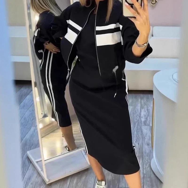 Adriana Abbondanza™ Set coordinato felpa-vestito per uno stile senza sforzo