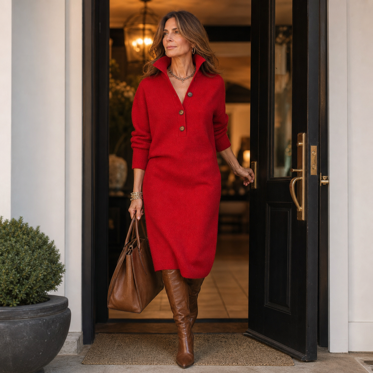 Adriana Agnelli™ Vestito elegante da giorno per un comfort senza sforzo