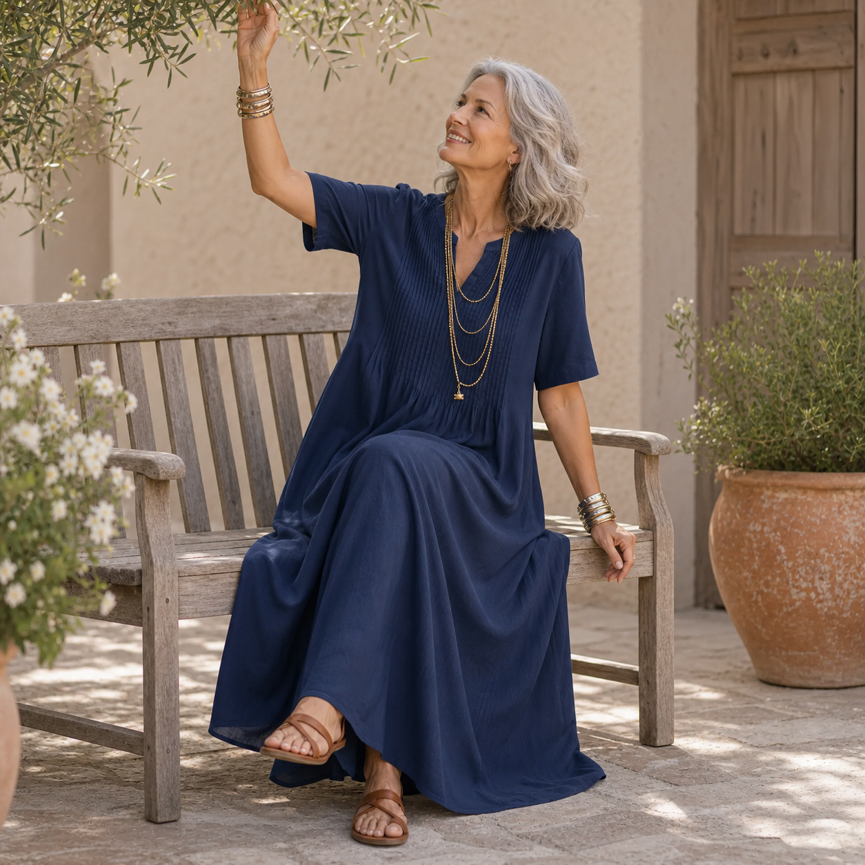 Adriana Palombo™ Vestito casual traspirante per uno stile estivo senza sforzo