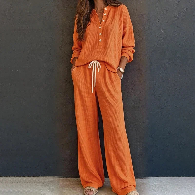 Agata Baldovini™ Set lounge waffle accogliente