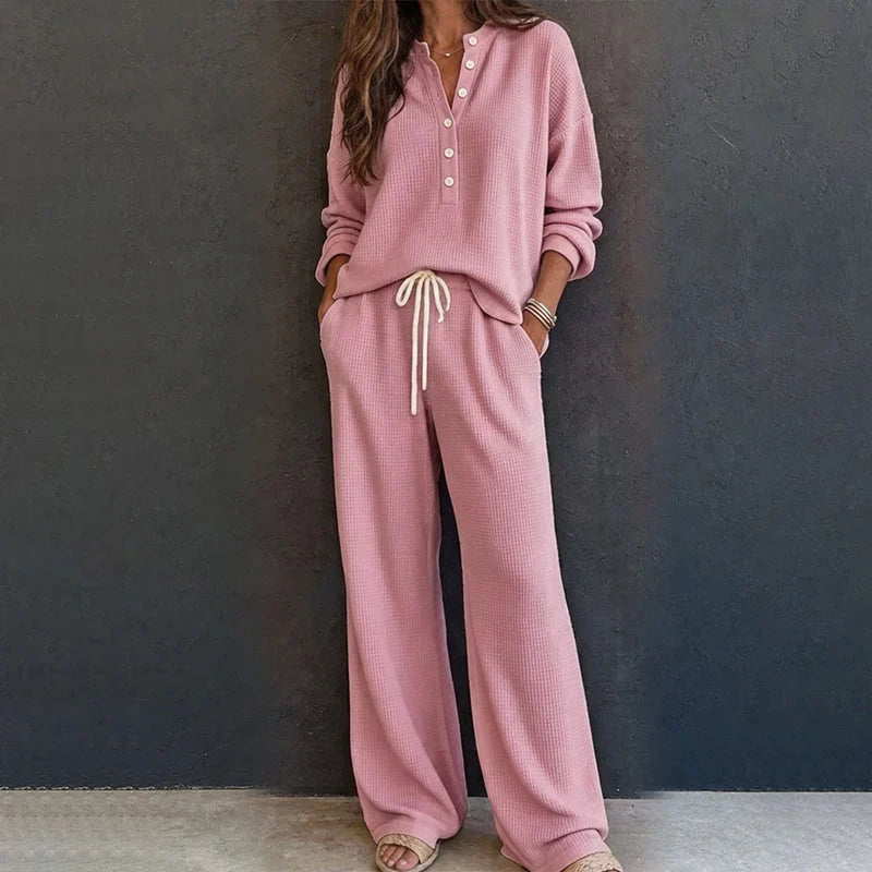Agata Baldovini™ Set lounge waffle accogliente