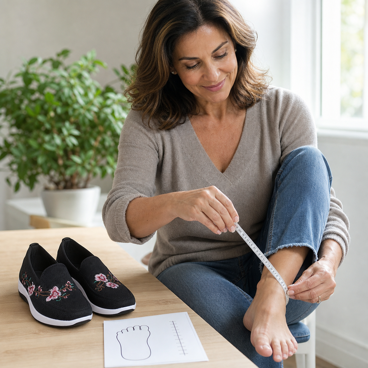 Agata Della Valle™ Scarpe floreali traspiranti per il massimo comfort tutto il giorno